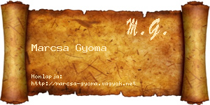 Marcsa Gyoma névjegykártya